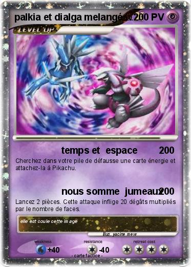 Pokemon palkia et dialga melangé