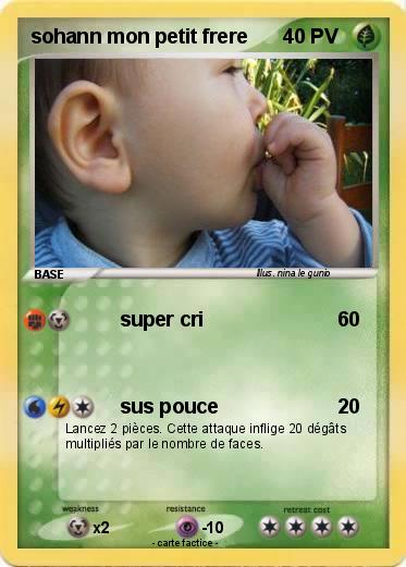 Pokemon sohann mon petit frere