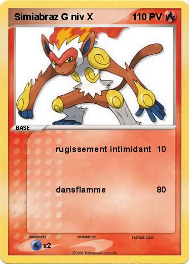 Pokemon Simiabraz G niv X