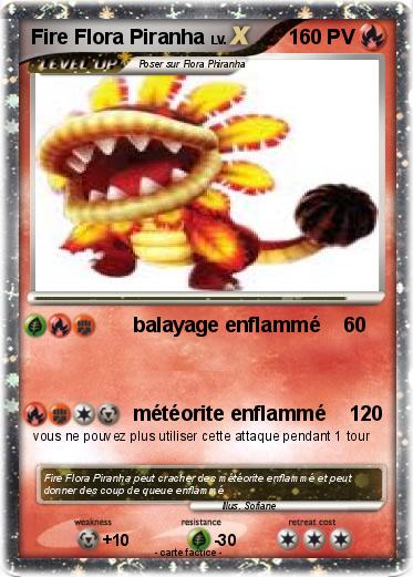 Pokemon Fire Flora Piranha