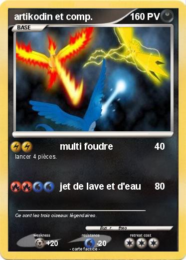 Pokemon artikodin et comp.