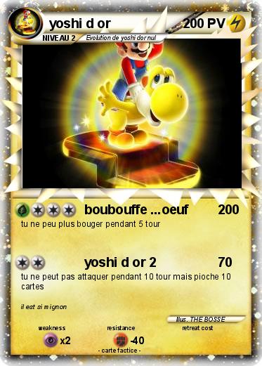 Pokemon yoshi d or