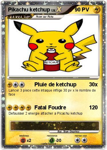 Pokemon Pikachu ketchup