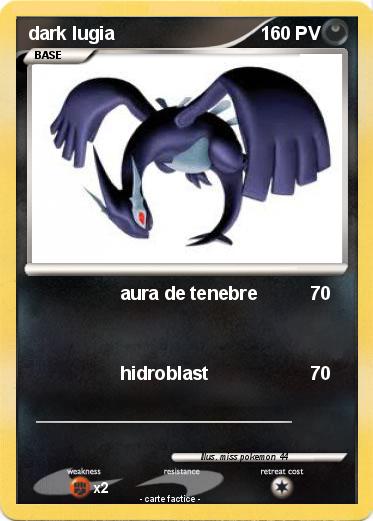 Pokemon dark lugia