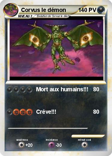 Pokemon Corvus le démon
