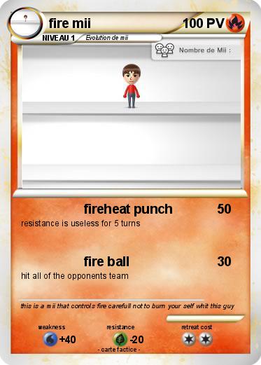 Pokemon fire mii