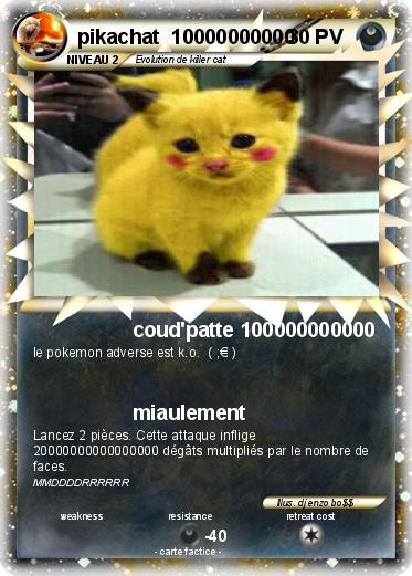 Pokemon pikachat  10000000000