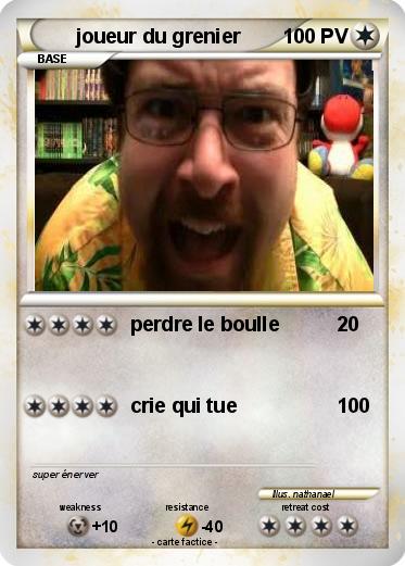 Pokemon joueur du grenier