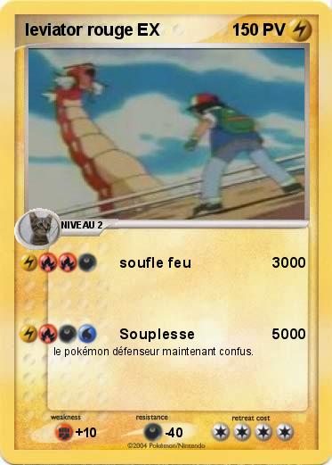 Pokemon leviator rouge EX