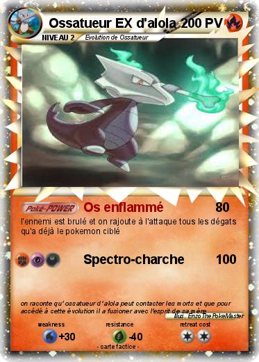 Pokemon Ossatueur EX d'alola
