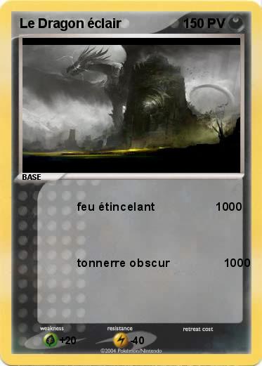 Pokemon Le Dragon éclair