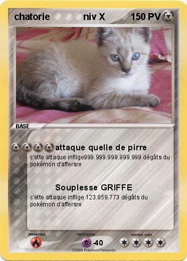 Pokemon chatorie             niv X