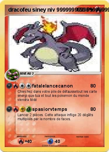 Pokemon dracofeu siney niv