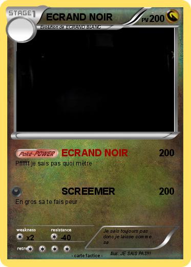 Pokemon ECRAND NOIR