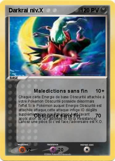 Pokemon Darkrai niv.X