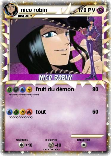 Pokemon nico robin