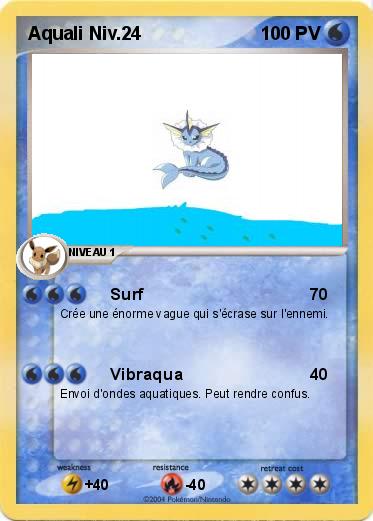 Pokemon Aquali Niv.24