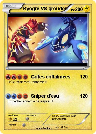 Pokemon Kyogre VS groudon