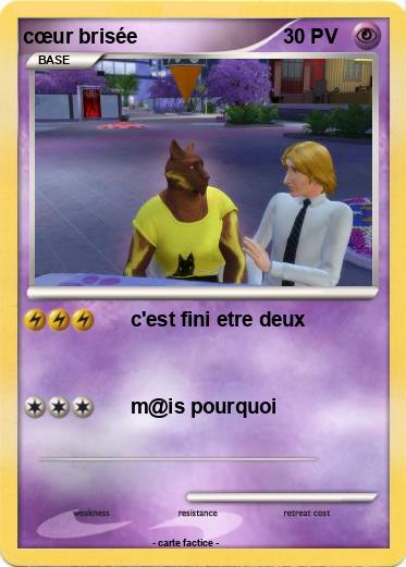 Pokemon cœur brisée