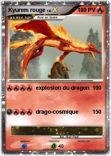 Pokemon Kyurem rouge