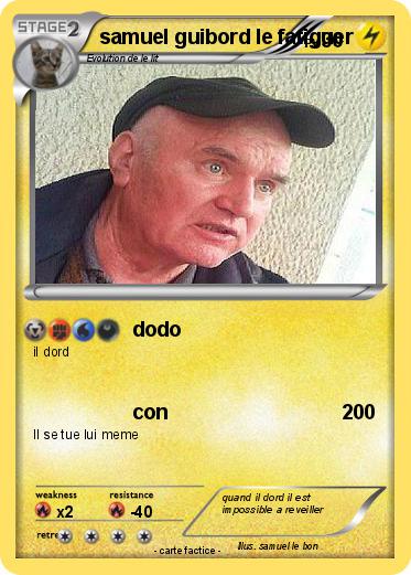 Pokemon samuel guibord le fatiguer