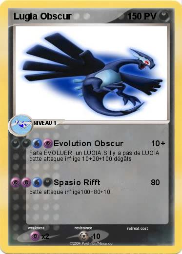 Pokemon Lugia Obscur