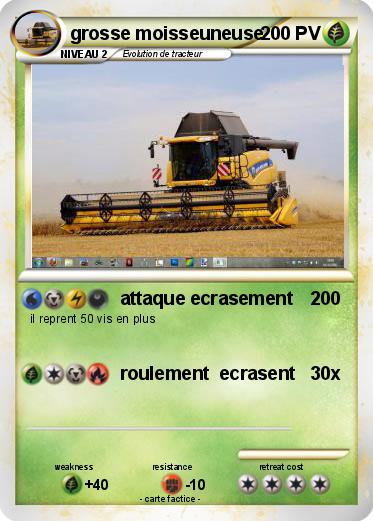 Pokemon grosse moisseuneuse