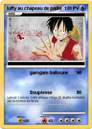Pokemon luffy au chapeau de paille