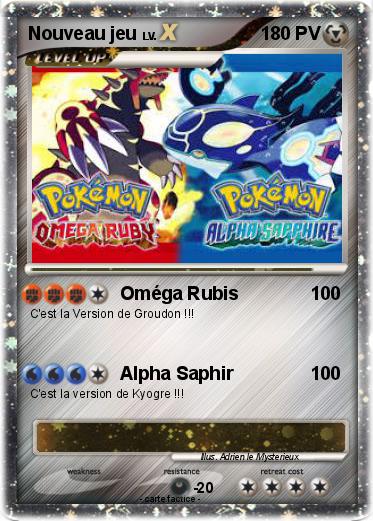 Pokemon Nouveau jeu