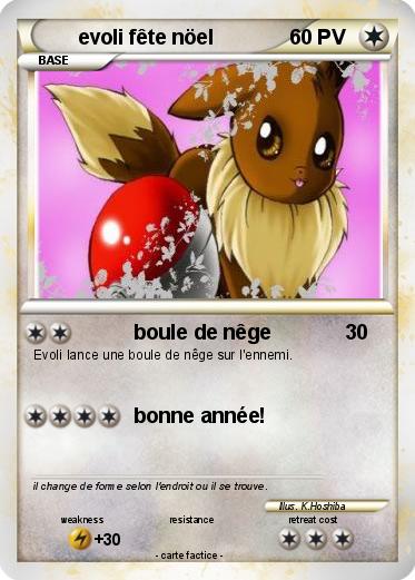 Pokemon evoli fête nöel