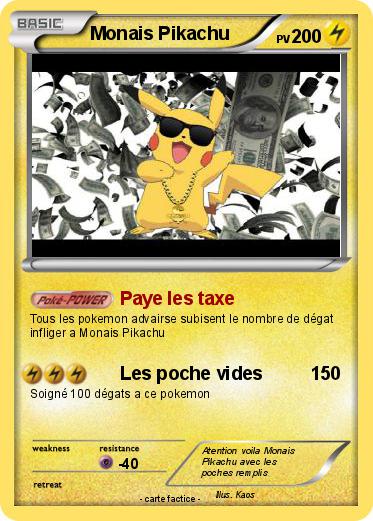 Pokemon Monais Pikachu