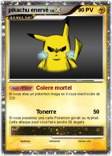Pokemon pikachu enervé