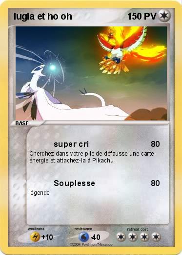 Pokemon lugia et ho oh