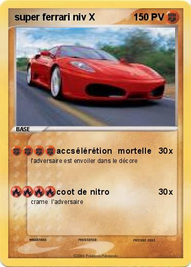 Pokemon super ferrari niv X
