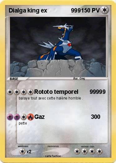 Pokemon Dialga king ex               999
