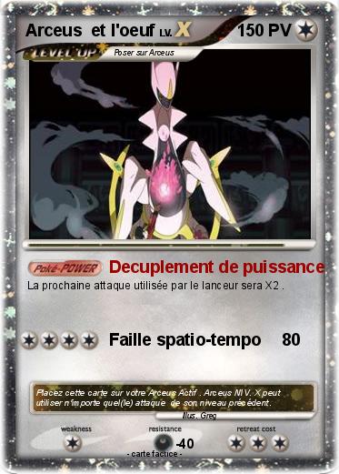 Pokemon Arceus  et l'oeuf