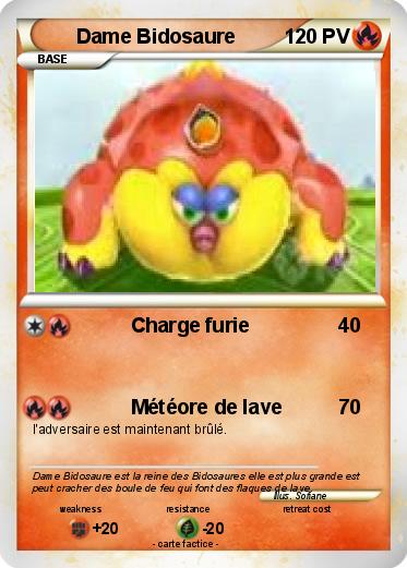 Pokemon Dame Bidosaure
