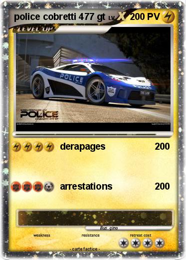 Pokemon police cobretti 477 gt