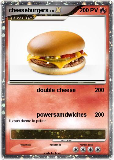 Pokemon cheeseburgers
