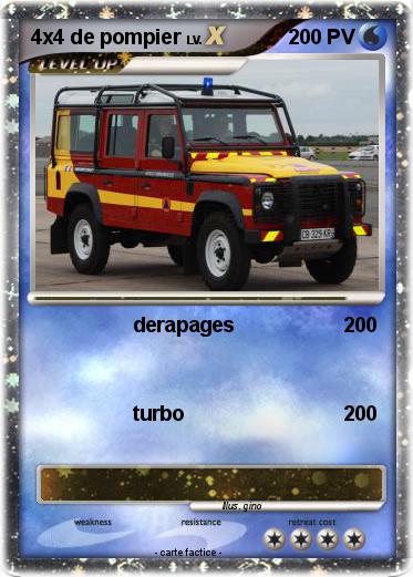 Pokemon 4x4 de pompier