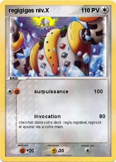 Pokemon regigigas niv.X