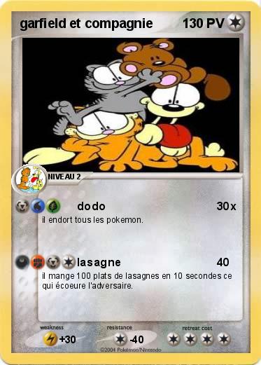 Pokemon garfield et compagnie
