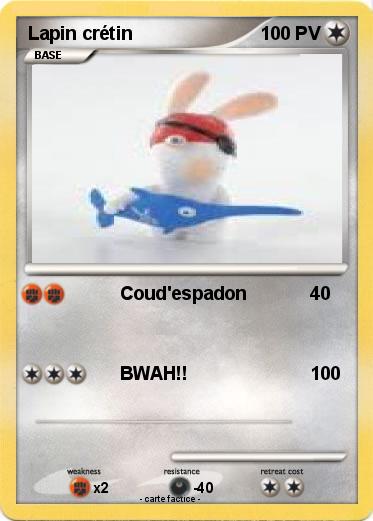 Pokemon Lapin crétin