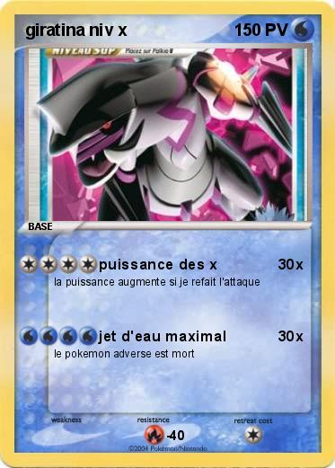 Pokemon giratina niv x 