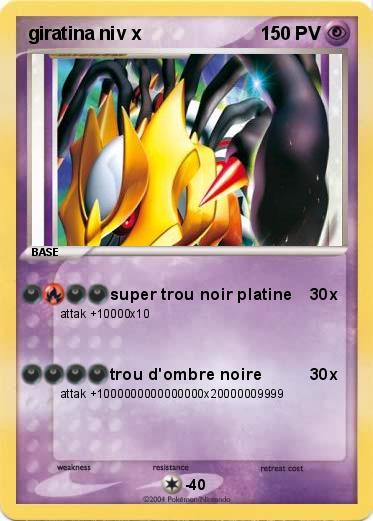 Pokemon giratina niv x 