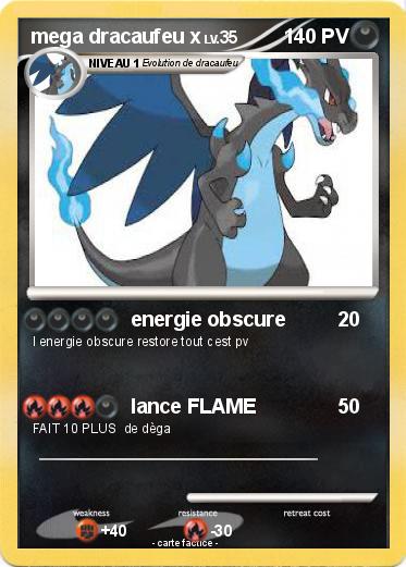 Pokemon mega dracaufeu x