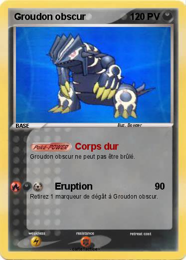 Pokemon Groudon obscur
