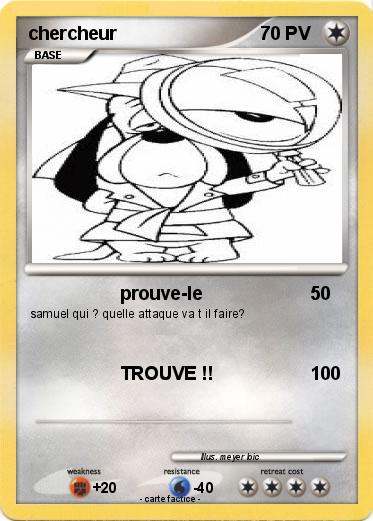 Pokemon chercheur