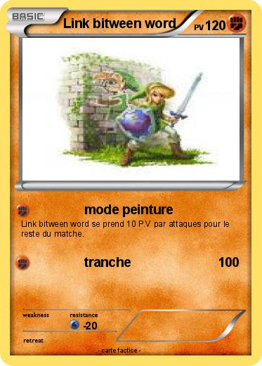 Pokemon Link bitween word