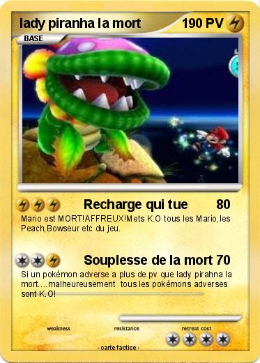 Pokemon lady piranha la mort